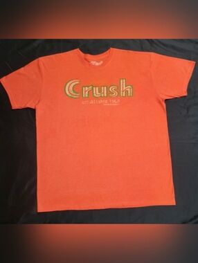 Orange Crush Vintage Retro Style T-Shirt Men Size XXL